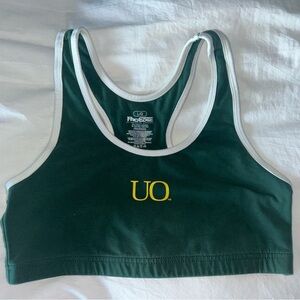 University of Oregon Ducks Sports Bra Large U of O. Green Yellow. Nice.